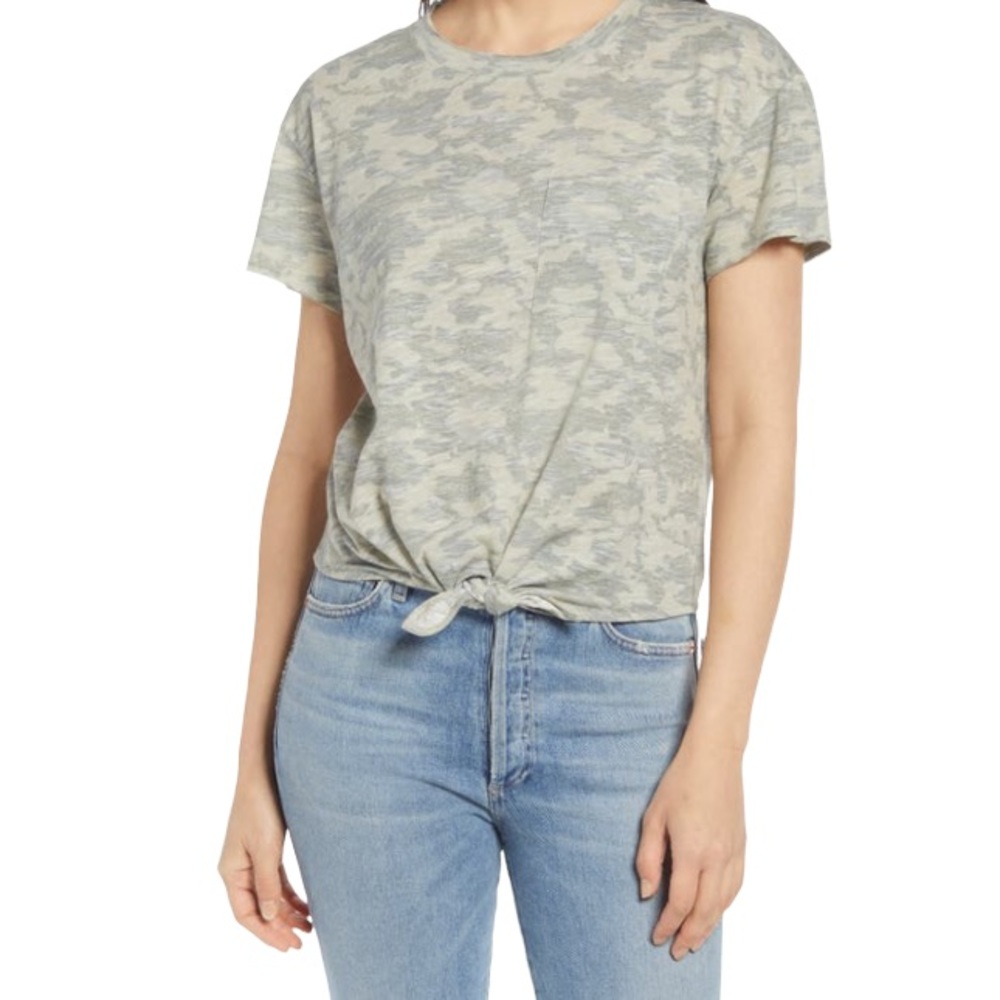 Front Tie T-Shirt -new with tags- size L